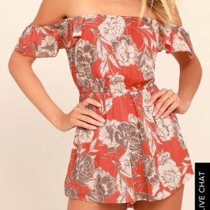 NWT off the shoulder romper